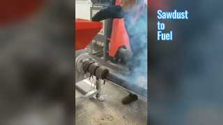 машина брикета опилк