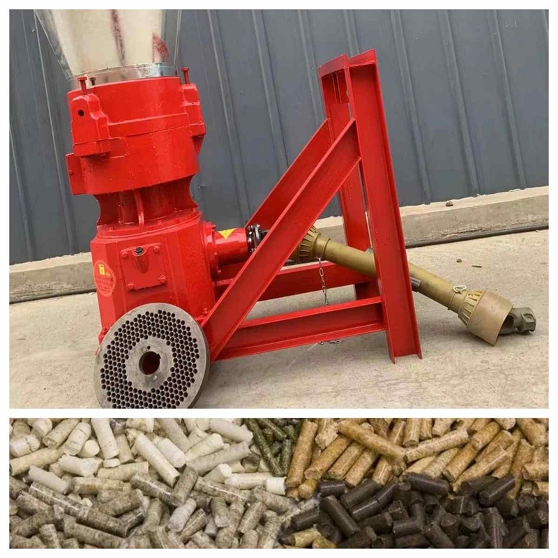 мельница лепешки PTO 300kg/hWood привода трактора 10-80hp на делать лепешки биомассы 6mm