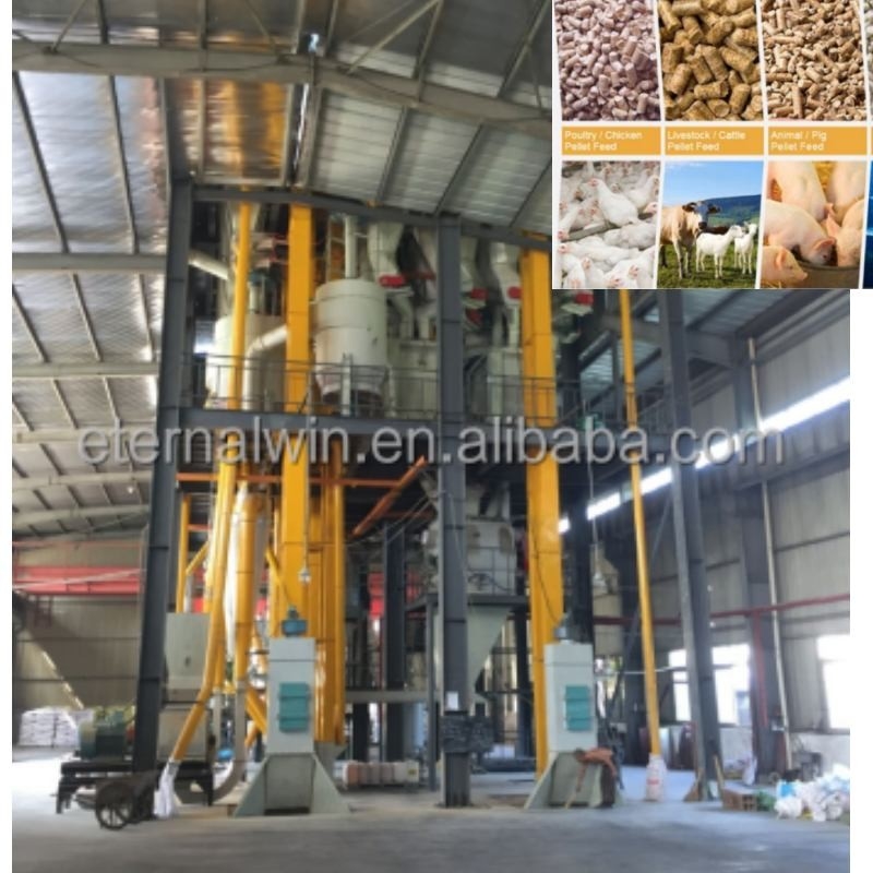 Машины для переработки кормов 2-18 мм Ring Die Granulator Pellet Mill Пелетная фабрика для производства кормов для животных Пелетная машина Ферма