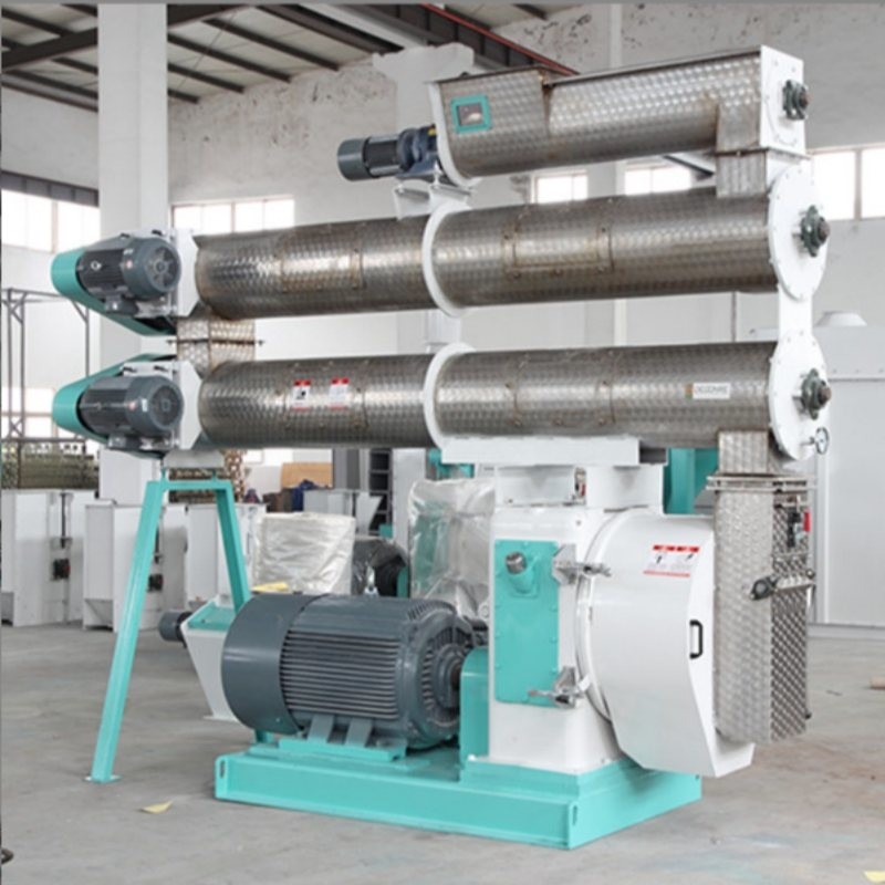 2-4 T / H Ring Die Feed Pellet Mill с одним кондиционером для производства кормовых пеллет