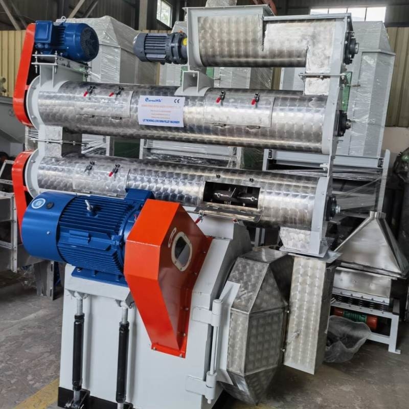 HKJ-250 с одним кондиционером Корма для птицы Пелетная мельница Пелетная мельница Кольцевая пелетная машина