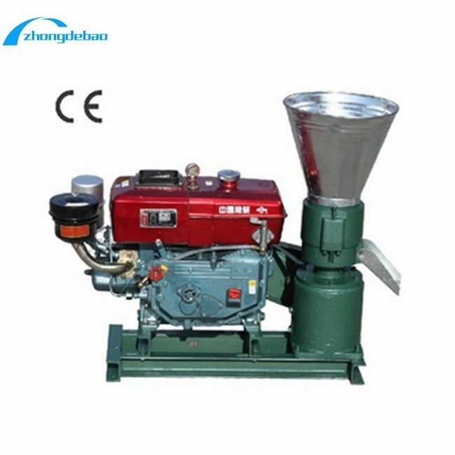 Мощность дизельного двигателя тип 10HP Машина для обработки кормовых гранул 90-120 кг/ч выходной