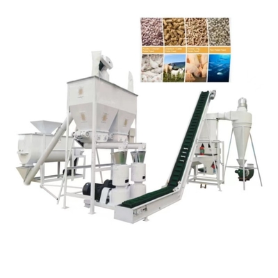 Длинное обслуживание подгоняло технологическую линию Pelletizing для питания животных